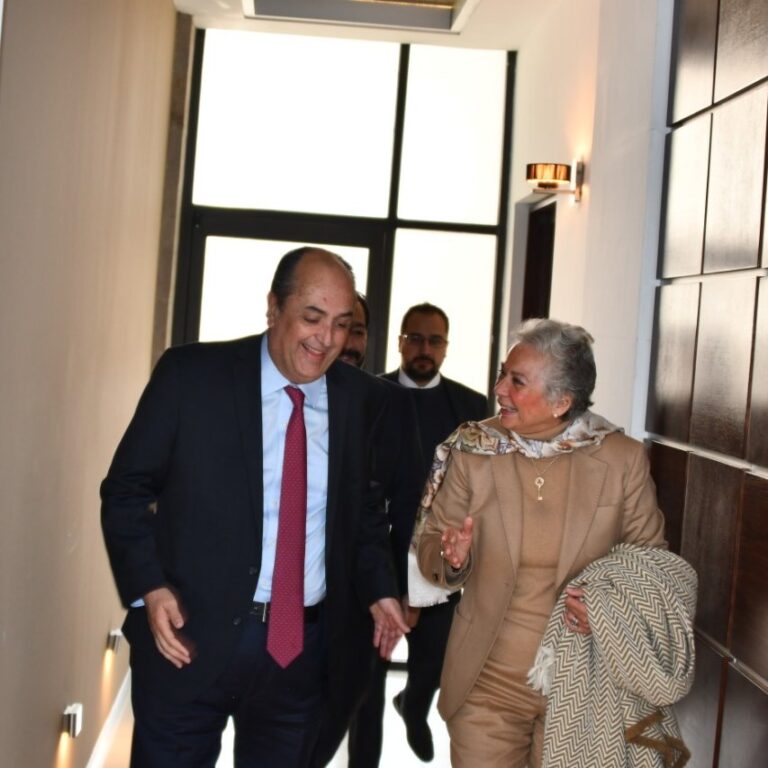 La secretaria de Gobernación, Olga Sánchez Cordero se reúne con magistrado presidente del TFJA