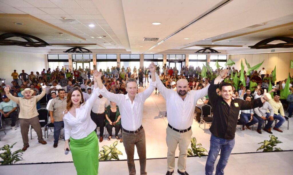 Manuel Velasco durante su visita a Hermosillo, Sonora. Julio 2023.