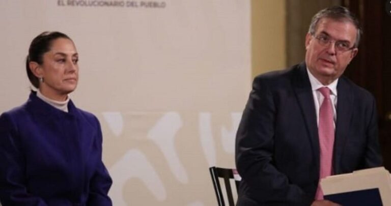Ebrard dice a Sheinbaum que será sucesor de AMLO