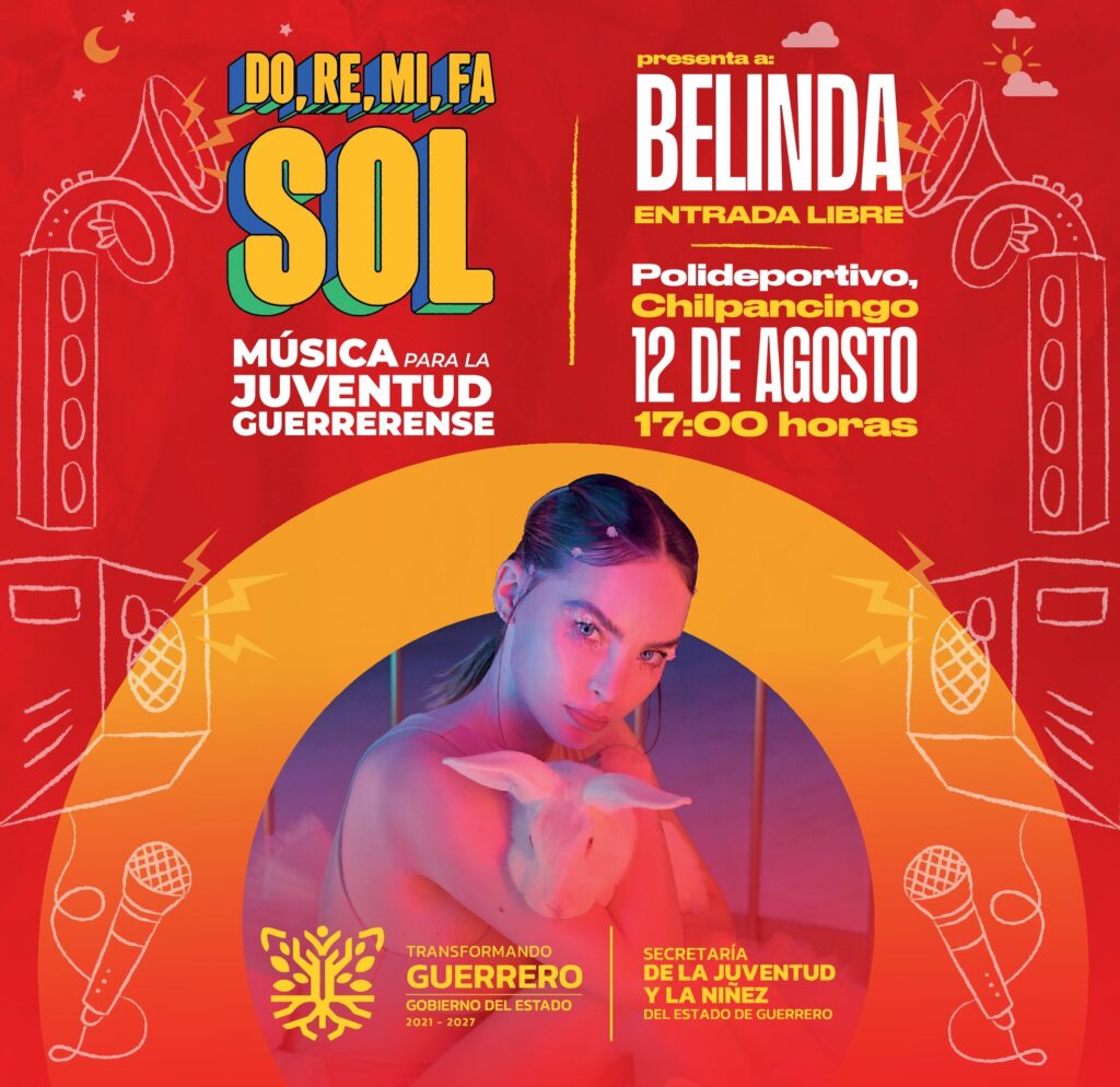 Belinda se presentará en el festival “DO, RE, MI, FA, SOL”, en Chilpancingo