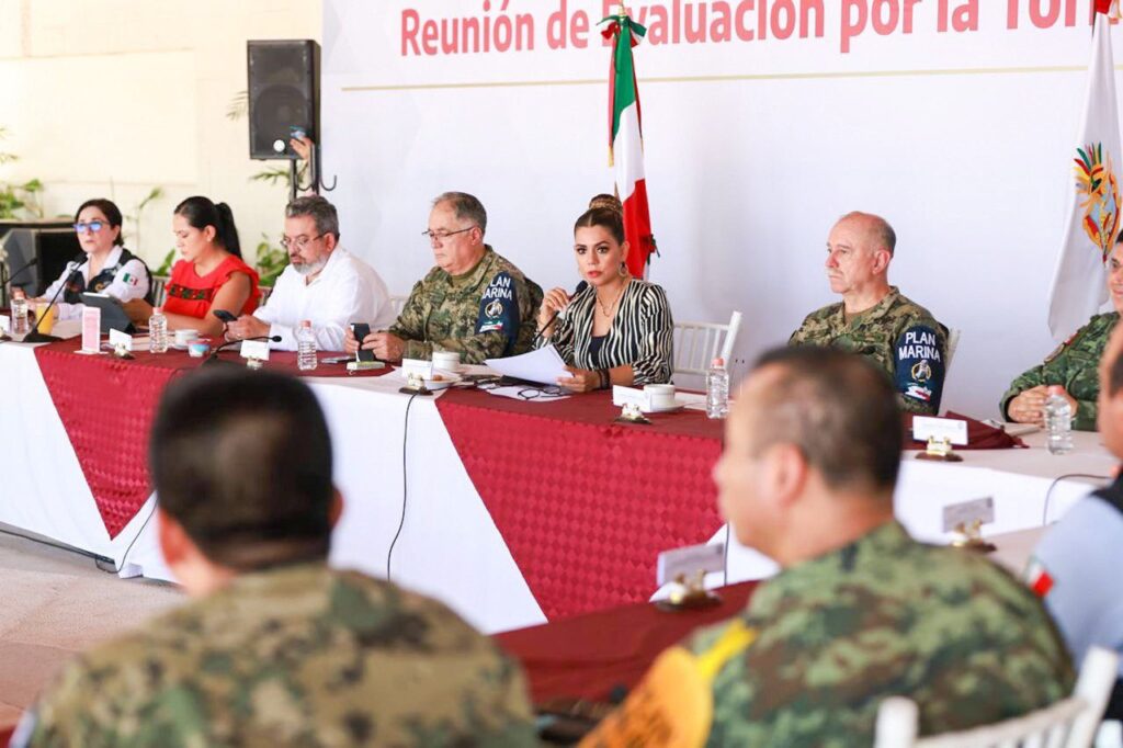 Evelyn Salgado Pineda encabezó la evaluación de los daños ocasionados por “Max” en Guerrero