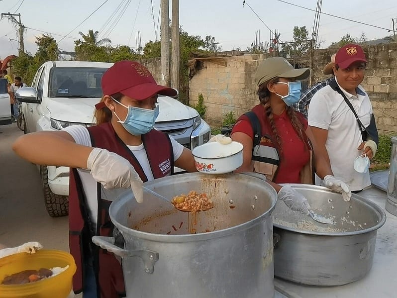 En Acapulco, se instalaron comedores comunitarios en apoyo a las familias vulnerables