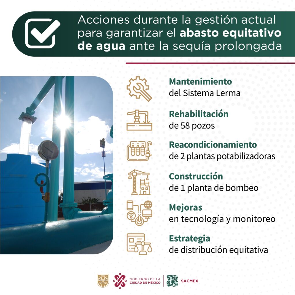 SACMEX rehabilitó las plantas de rebombeo Chiconautla 1 y 2