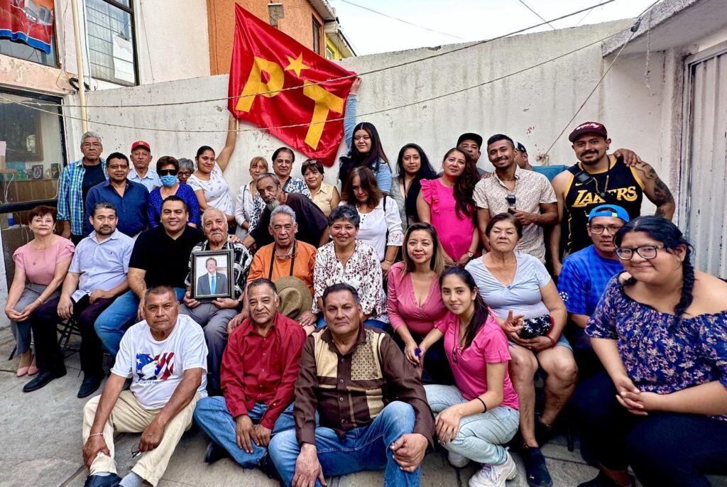 Marko Galindo expresó su gratitud al reunirse con los líderes y fundadores del Partido del Trabajo (PT) en Cuautitlán Izcalli. 