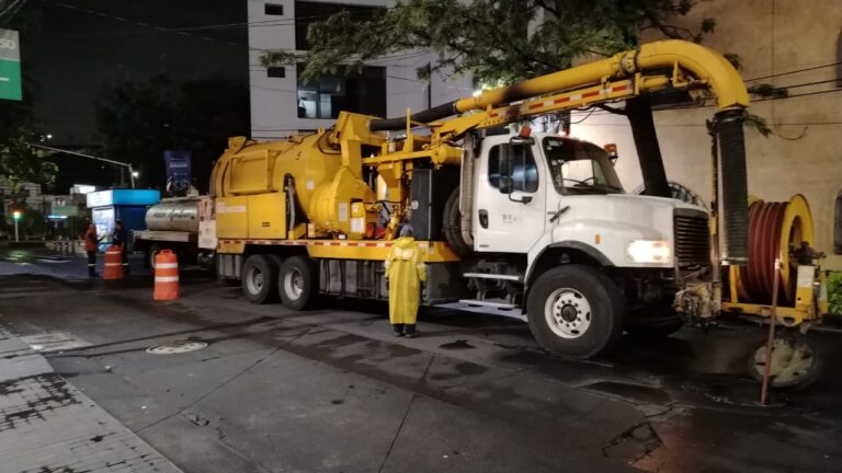 SACMEX atiende afectaciones por lluvias en la capital