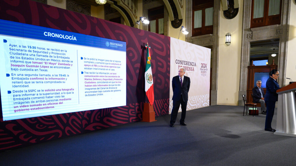 Anuncia AMLO como fue la captura “El Mayo” Zambada e hijo de “El Chapo”