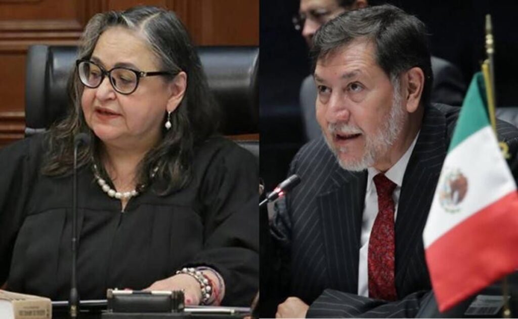 Tras desencuentro por reforma judicial, Noroña y ministra Piña se reúnen en privado
