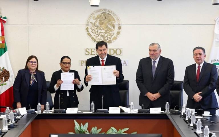 Rosa Icela Rodríguez presenta propuestas de reforma a leyes electorales ante el Senado