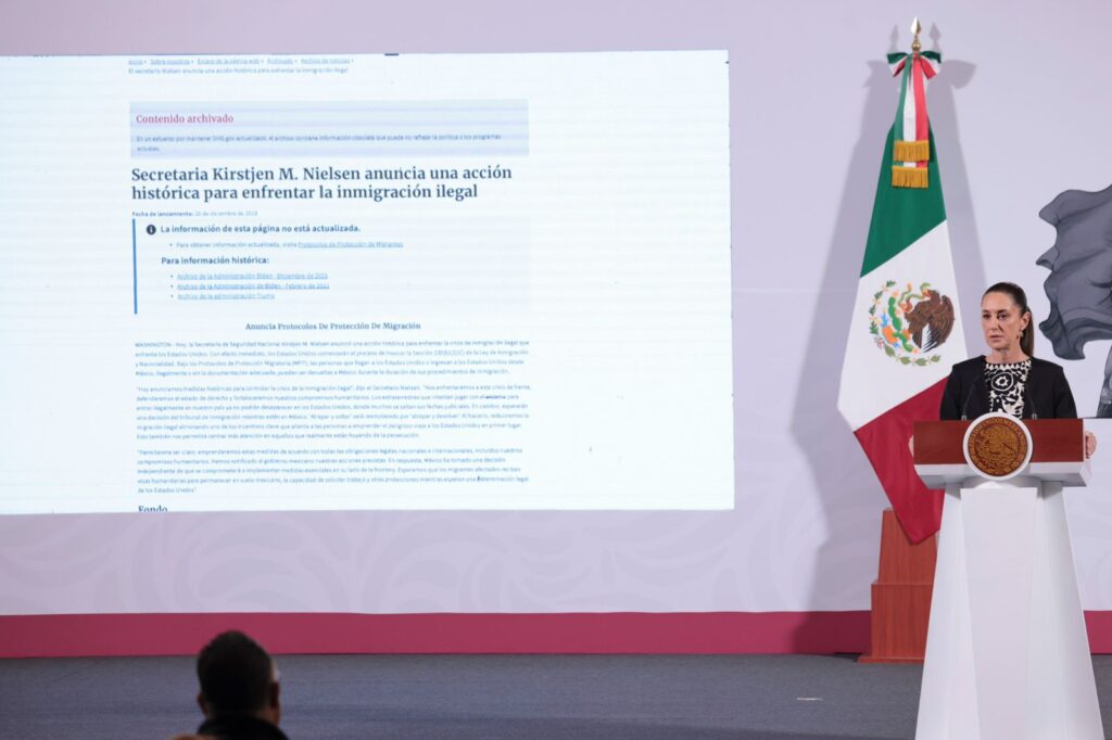 Sheinbaum minimiza las órdenes ejecutivas de Trump