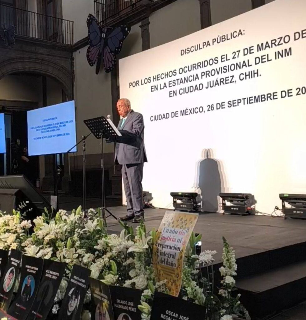 Francisco Garduño ofrece disculpa pública por incendio en estación migratoria de Ciudad Juárez