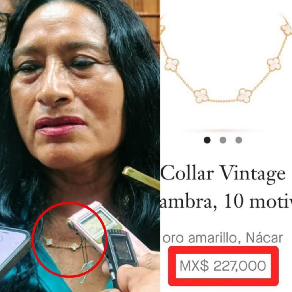 Alcaldesa de Acapulco responde a críticas por collar de 227 mil pesos