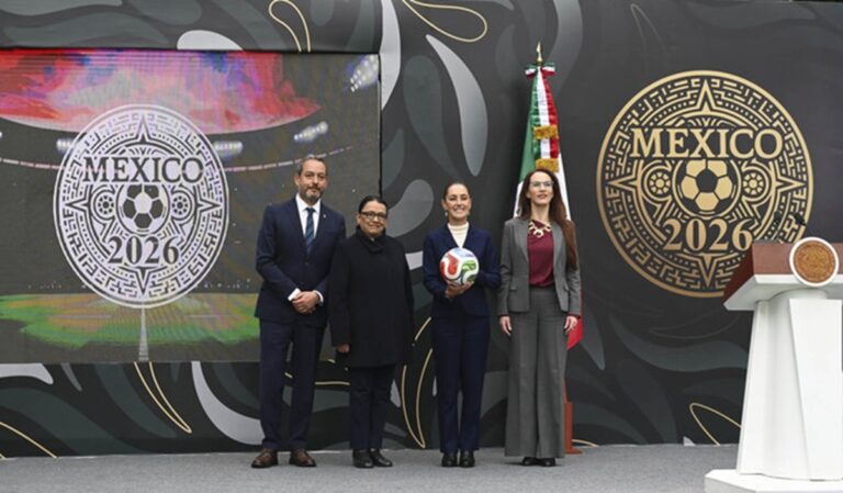 Presidenta Claudia Sheinbaum presenta la Copa Mundial FIFA 2026