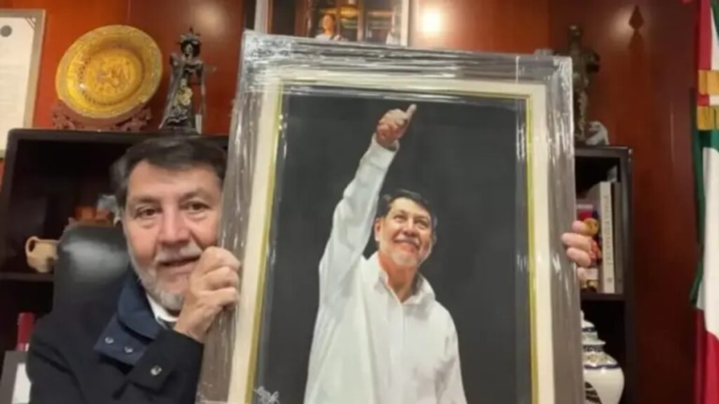 Senado desata polémica por gastar 27 mil pesos en retrato de Noroña