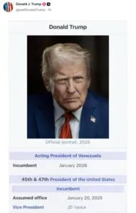 Trump se autoproclama "Presidente interino de Venezuela"; propone a Rubio para Cuba