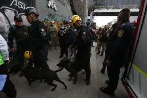 Atiende gobierno derrumbe de inmueble en Calzada de Tlalpan