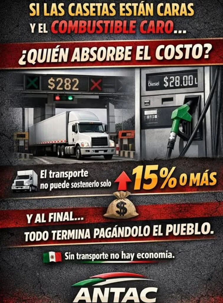 Alza en combustibles y en tarifas de peaje generan consecuencias económicas y sociales en México