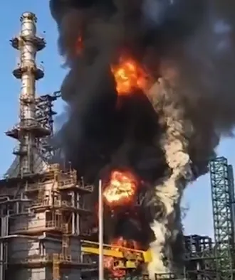 Se registra nuevo incendio en refinería Dos Bocas, en Tabasco