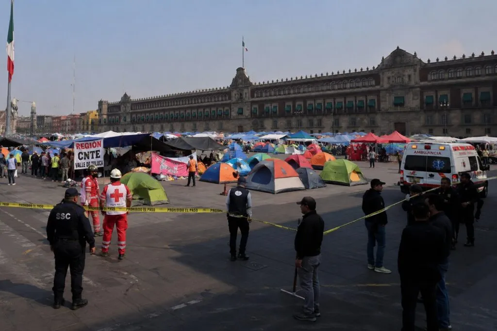 Muere hombre en plantón de CNTE en CDMX