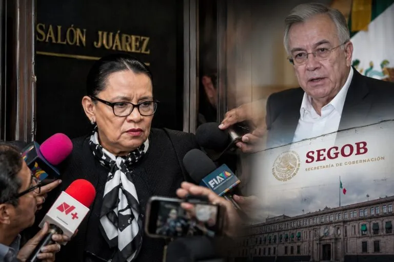Rosa Icela evade responder sobre Rocha Moya