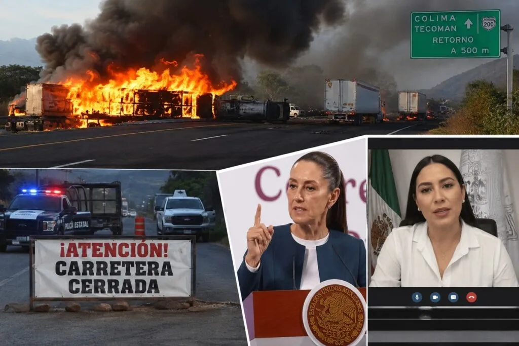 Sheinbaum e Indira evitan hablar de violencia en Colima
