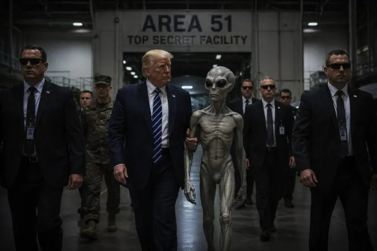 Trump desata polémica con imagen de supuesto extraterrestre
