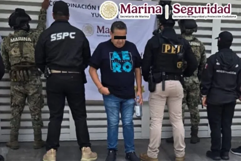 Detienen a Justo Aurelio Rivera, operador financiero del Cártel del Noreste, en Yucatán