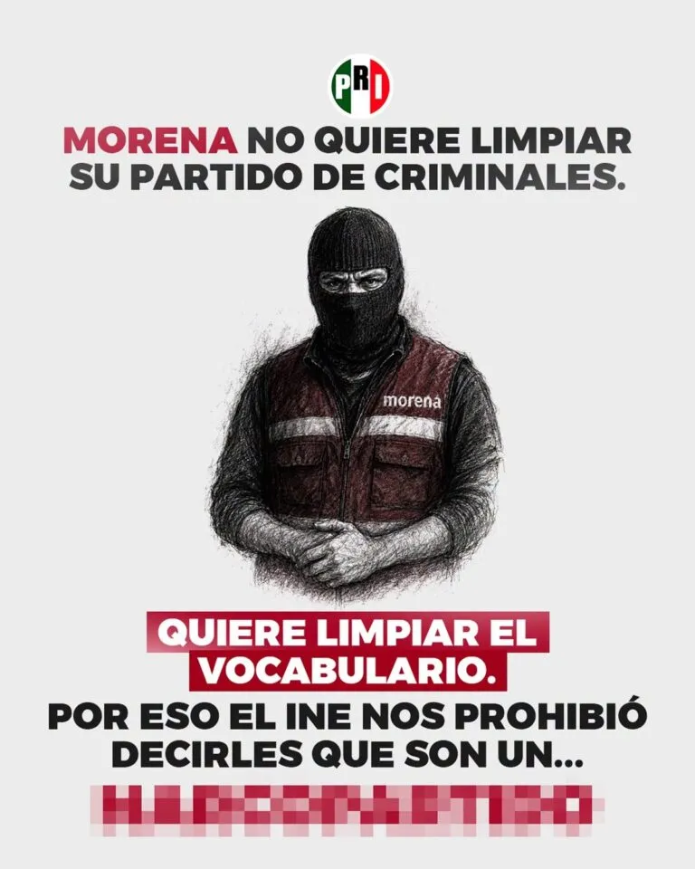 INE pide al PRI bajar publicaciones calumniosas contra Morena