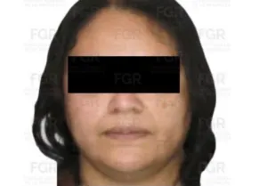 Guadalupe "N", apoderada legal de Ingemar, durante la investigación de la FGR por presunto contrabando de combustible.