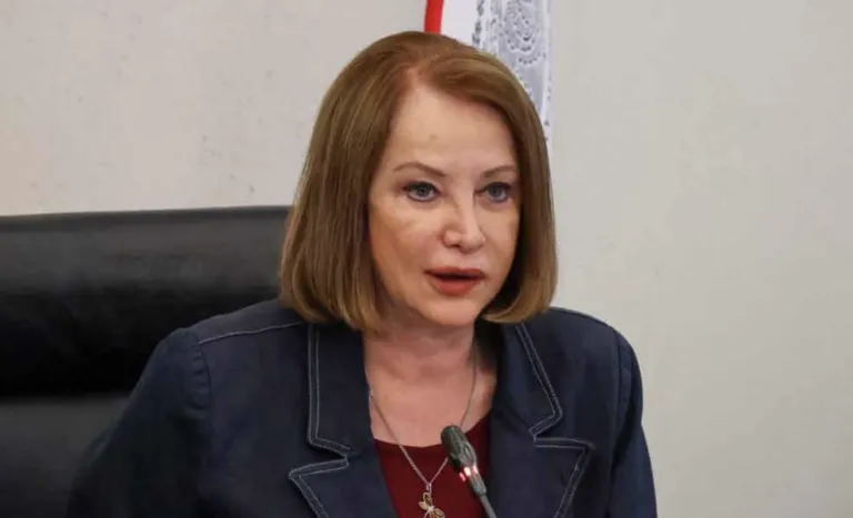 Laura Itzel Castillo, presidenta del Senado, durante actividades legislativas.