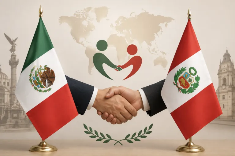 Relaciones diplomáticas entre México y Perú.