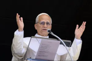El Papa León XIV durante su Ángelus dominical.