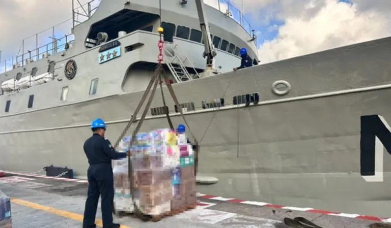 Zarpan más de 718 toneladas de ayuda humanitaria a Venezuela